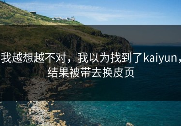 我越想越不对，我以为找到了kaiyun，结果被带去换皮页