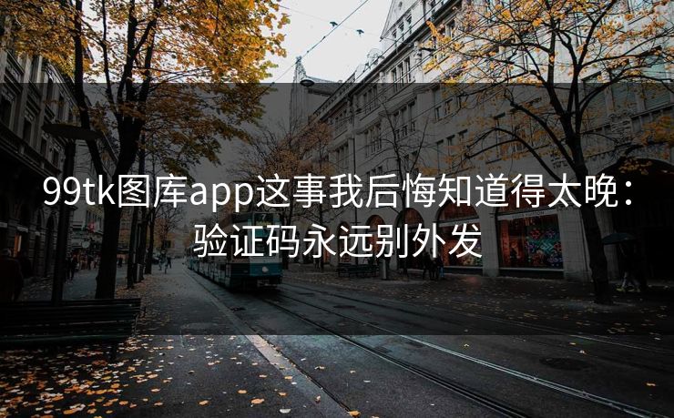 99tk图库app这事我后悔知道得太晚：验证码永远别外发